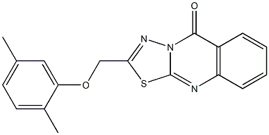  2-[(2,5-dimethylphenoxy)methyl]-[1,3,4]thiadiazolo[2,3-b]quinazolin-5-one