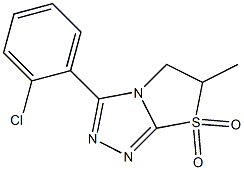  3-(2-chlorophenyl)-6-methyl-5,6-dihydro-[1,3]thiazolo[2,3-c][1,2,4]triazole 7,7-dioxide