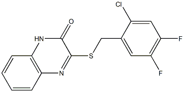 3-[(2-chloro-4,5-difluorophenyl)methylsulfanyl]-1H-quinoxalin-2-one Structure