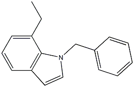 1-benzyl-7-ethylindole 化学構造式