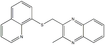 2-methyl-3-(quinolin-8-ylsulfanylmethyl)quinoxaline Structure