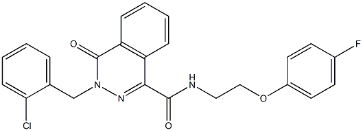 3-[(2-chlorophenyl)methyl]-N-[2-(4-fluorophenoxy)ethyl]-4-oxophthalazine-1-carboxamide Structure