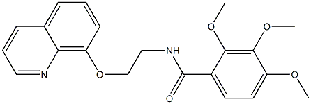  2,3,4-trimethoxy-N-(2-quinolin-8-yloxyethyl)benzamide