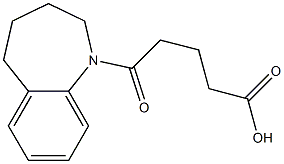5-oxo-5-(2,3,4,5-tetrahydro-1-benzazepin-1-yl)pentanoic acid Structure