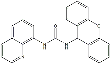 1-quinolin-8-yl-3-(9H-xanthen-9-yl)urea Structure