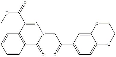 methyl 3-[2-(2,3-dihydro-1,4-benzodioxin-6-yl)-2-oxoethyl]-4-oxophthalazine-1-carboxylate