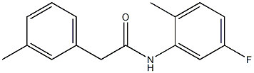 N-(5-fluoro-2-methylphenyl)-2-(3-methylphenyl)acetamide Struktur