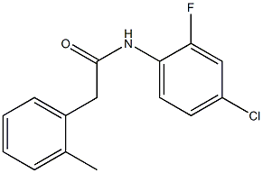 N-(4-chloro-2-fluorophenyl)-2-(2-methylphenyl)acetamide Structure