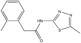 2-(2-methylphenyl)-N-(5-methyl-1,3,4-thiadiazol-2-yl)acetamide Structure