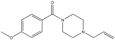 (4-methoxyphenyl)-(4-prop-2-enylpiperazin-1-yl)methanone 化学構造式