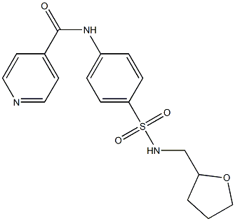 N-[4-(oxolan-2-ylmethylsulfamoyl)phenyl]pyridine-4-carboxamide