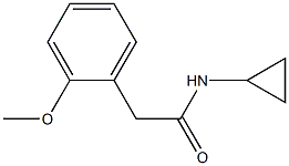 N-cyclopropyl-2-(2-methoxyphenyl)acetamide Struktur