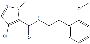 4-chloro-N-[2-(2-methoxyphenyl)ethyl]-2-methylpyrazole-3-carboxamide Structure