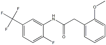 N-[2-fluoro-5-(trifluoromethyl)phenyl]-2-(2-methoxyphenyl)acetamide Structure