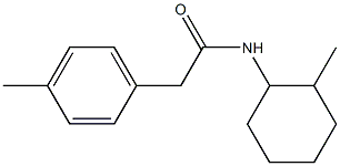 N-(2-methylcyclohexyl)-2-(4-methylphenyl)acetamide Structure