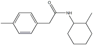 N-(2-methylcyclohexyl)-2-(4-methylphenyl)acetamide Struktur