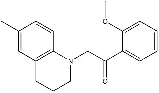 2-(2-methoxyphenyl)-1-(6-methyl-3,4-dihydro-2H-quinolin-1-yl)ethanone Struktur