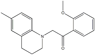 2-(2-methoxyphenyl)-1-(6-methyl-3,4-dihydro-2H-quinolin-1-yl)ethanone 结构式