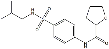 N-[4-(2-methylpropylsulfamoyl)phenyl]oxolane-2-carboxamide Structure
