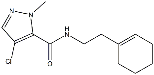 4-chloro-N-[2-(cyclohexen-1-yl)ethyl]-2-methylpyrazole-3-carboxamide Structure