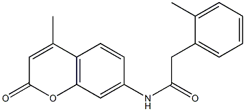 N-(4-methyl-2-oxochromen-7-yl)-2-(2-methylphenyl)acetamide