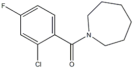 azepan-1-yl-(2-chloro-4-fluorophenyl)methanone Struktur