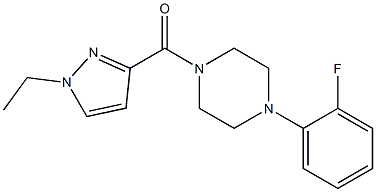  (1-ethylpyrazol-3-yl)-[4-(2-fluorophenyl)piperazin-1-yl]methanone