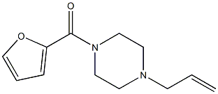 furan-2-yl-(4-prop-2-enylpiperazin-1-yl)methanone 结构式