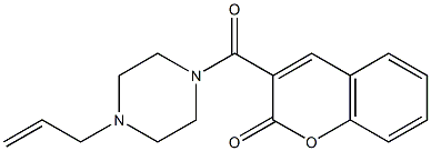 3-(4-prop-2-enylpiperazine-1-carbonyl)chromen-2-one Struktur