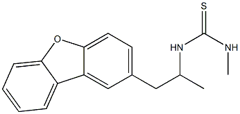 1-(1-dibenzofuran-2-ylpropan-2-yl)-3-methylthiourea Structure