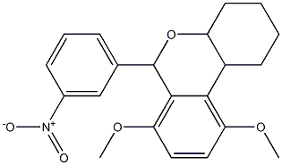 7,10-dimethoxy-6-(3-nitrophenyl)-2,3,4,4a,6,10b-hexahydro-1H-benzo[c]chromene Structure