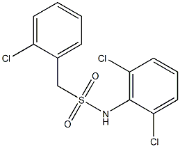 1-(2-chlorophenyl)-N-(2,6-dichlorophenyl)methanesulfonamide Structure
