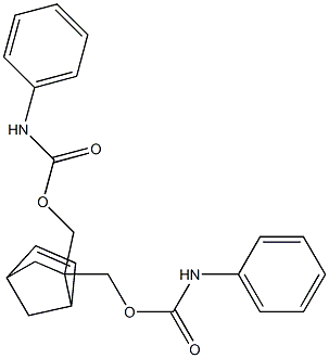 [5-(phenylcarbamoyloxymethyl)-5-bicyclo[2.2.1]hept-2-enyl]methyl N-phenylcarbamate 结构式
