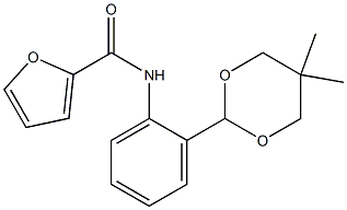 N-[2-(5,5-dimethyl-1,3-dioxan-2-yl)phenyl]furan-2-carboxamide Structure