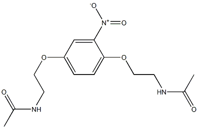 N-[2-[4-(2-acetamidoethoxy)-3-nitrophenoxy]ethyl]acetamide 结构式