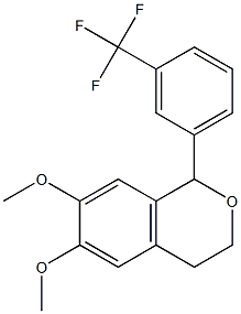 6,7-dimethoxy-1-[3-(trifluoromethyl)phenyl]-3,4-dihydro-1H-isochromene Structure