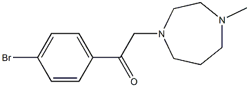 2-(4-bromophenyl)-1-(4-methyl-1,4-diazepan-1-yl)ethanone Struktur