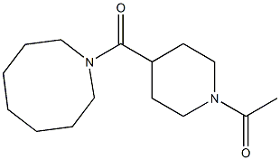 1-[4-(azocane-1-carbonyl)piperidin-1-yl]ethanone Struktur