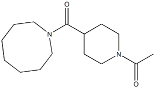 1-[4-(azocane-1-carbonyl)piperidin-1-yl]ethanone,,结构式