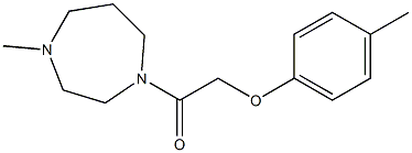 1-(4-methyl-1,4-diazepan-1-yl)-2-(4-methylphenoxy)ethanone Structure