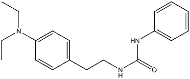 1-[2-[4-(diethylamino)phenyl]ethyl]-3-phenylurea 化学構造式