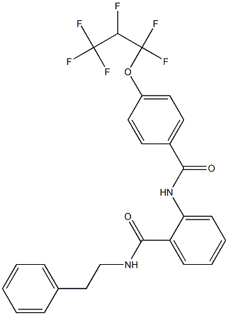2-[[4-(1,1,2,3,3,3-hexafluoropropoxy)benzoyl]amino]-N-(2-phenylethyl)benzamide