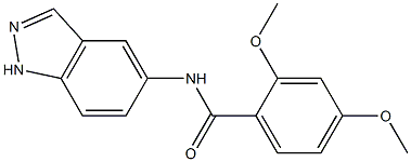 N-(1H-indazol-5-yl)-2,4-dimethoxybenzamide,,结构式