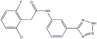 2-(2-chloro-6-fluorophenyl)-N-[3-(2H-tetrazol-5-yl)phenyl]acetamide