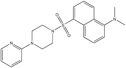 N,N-dimethyl-5-(4-pyridin-2-ylpiperazin-1-yl)sulfonylnaphthalen-1-amine Structure