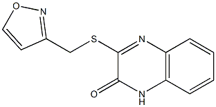 3-(1,2-oxazol-3-ylmethylsulfanyl)-1H-quinoxalin-2-one Structure