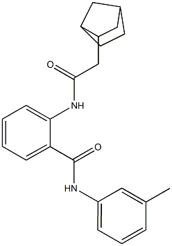  2-[[2-(3-bicyclo[2.2.1]heptanyl)acetyl]amino]-N-(3-methylphenyl)benzamide