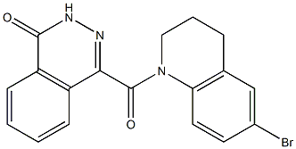 4-(6-bromo-3,4-dihydro-2H-quinoline-1-carbonyl)-2H-phthalazin-1-one Struktur
