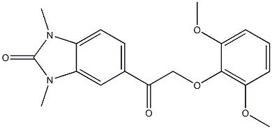 5-[2-(2,6-dimethoxyphenoxy)acetyl]-1,3-dimethylbenzimidazol-2-one