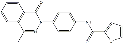 N-[4-(4-methyl-1-oxophthalazin-2-yl)phenyl]furan-2-carboxamide Struktur